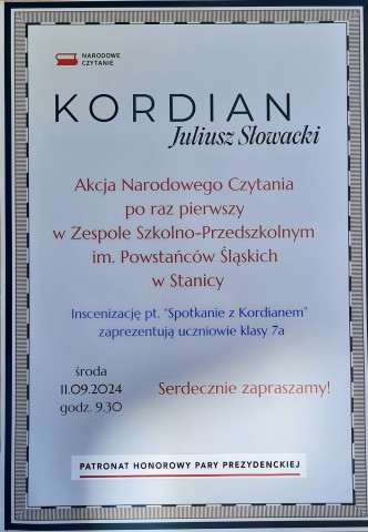 PLAKAT NARODOWEGO CZYTANIA